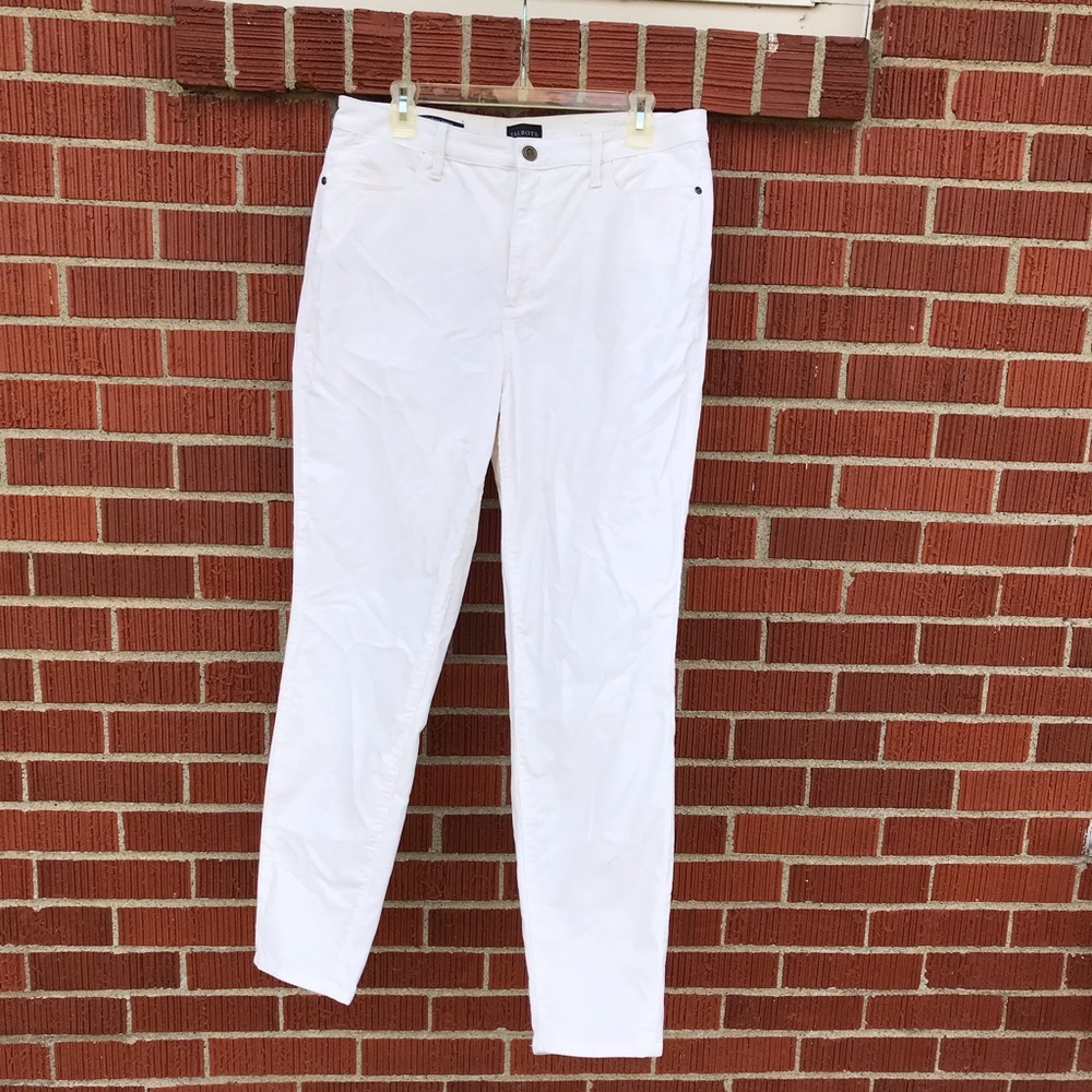 Talbots womens white corduroy jeggings size 12 curvy